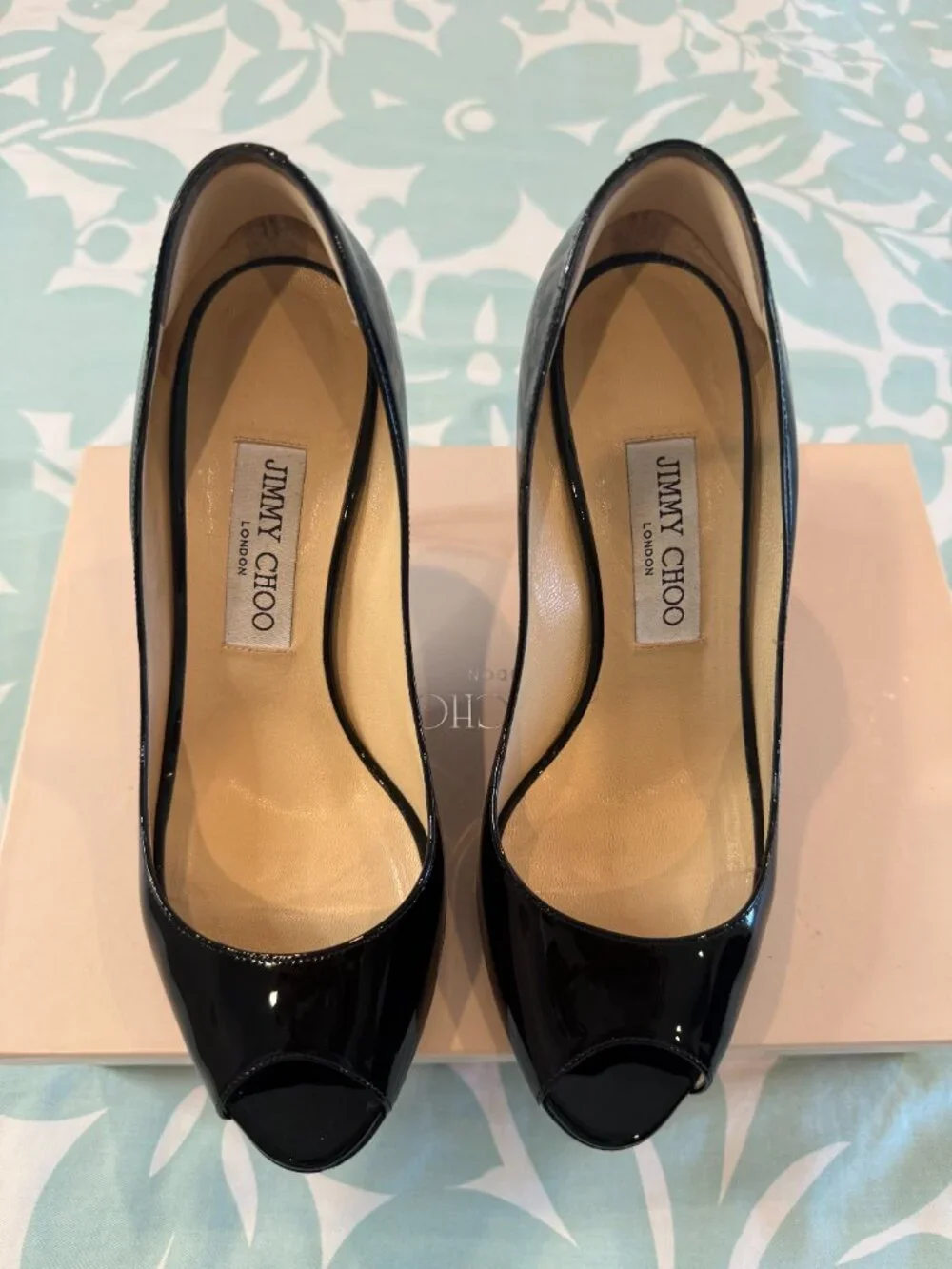 JImmy Choo Alina Pat Shoes Size 37.5 - Picture 4 of 9